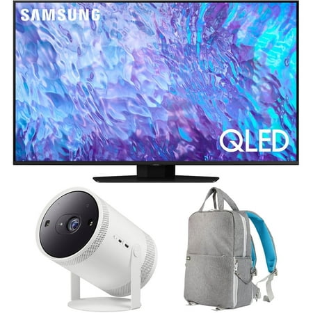 Samsung QN98Q80CA 98" QLED 4K TV (2023) Bundle with The Freestyle Projector and Backpack