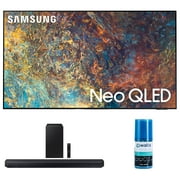 Samsung QN98QN90AA 98 Inch Neo QLED QN90 Series 4K Smart TV with a Samsung HW-Q600C 3.1.2ch Soundbar and Subwoofer with Dolby Atmos and Walts HDTV Screen Cleaner Kit (2021)