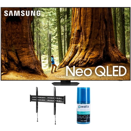 Samsung QN98QN90DAFXZA 98 Inch Neo QLED TV with 4K AI Upscaling with a Walts TV FIXED-MOUNT-43-90 TV Mount for 43-98 Inch Compatible TVs and Walts HDTV Screen Cleaner Kit (2024)