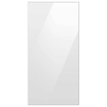 Samsung - Bespoke 4-Door French Door Refrigerator Panel - Top Panel - White Glass