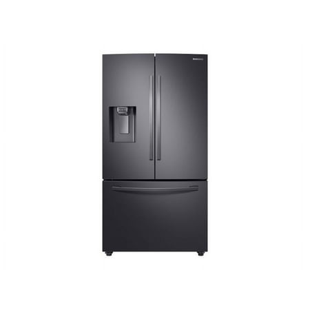 Samsung - 28 Cu. Ft. French Door Fingerprint Resistant Refrigerator with CoolSelect Pantry - Black stainless steel