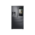 thumbnail image 1 of Samsung RF28R7551SG - Refrigerator/freezer - french door bottom freezer with water dispenser, ice dispenser - Wi-Fi - width: 35.7 in - depth: 36.5 in - height: 70.1 in - 27.7 cu. ft - black stainless steel with built-in 21.5" media center, 1 of 12