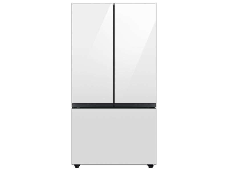 Samsung RF30BB620012 30 Cu. Ft. Bespoke White Glass 3-Door French Door Refrigerator