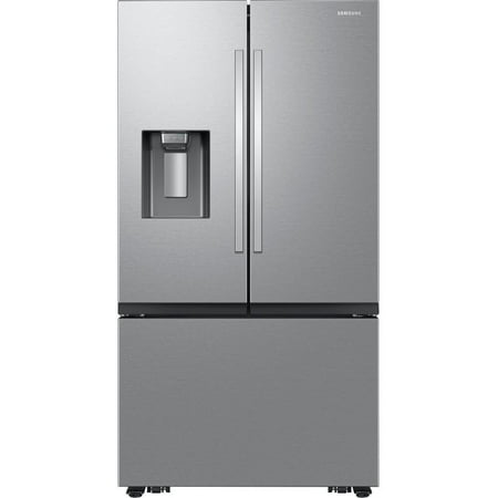 Samsung - 31 cu. ft. 3-Door French Door Smart Refrigerator with Four Types of Ice - Fingerprint Resistant Stainless Steel