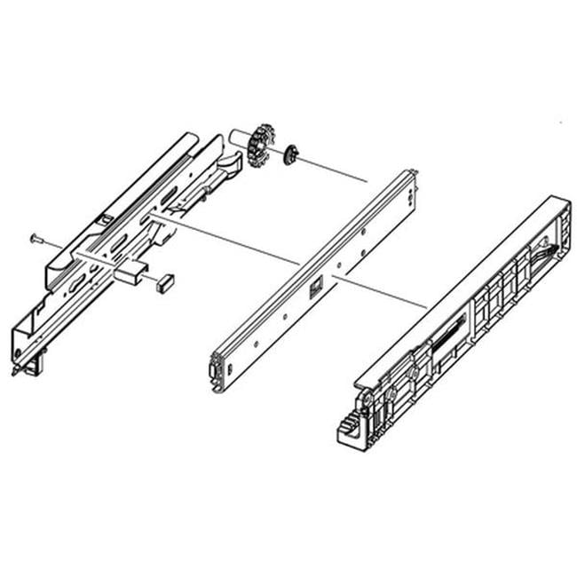 Samsung SSGDA97-13780C RF8000B, FS Refrigerator Middle Right Rail Assembly