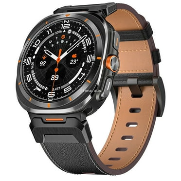 Samsung Replacement Genuine Leather Watch Band Wrist Strap for Galaxy Watch 7 Ultra 47mm, 1 Count