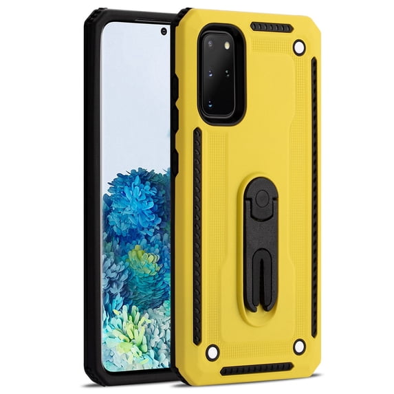 Samsung S20 Plus Case, Layered Protective Case with Air Vent Holder and Kickstand