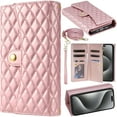 thumbnail image 1 of for Samsung S20+/S20 Plus Crossbody Wallet Style Leather Phone Case Purse Bag, Classic Rhombus Plaid Triple-Fold Flip Cover, Multi Card Holder Slot, Magnetic Closure, Hand Lanyard + Shoulder Strap, 1 of 8