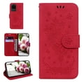 thumbnail image 1 of Samsung S20 Ultra Phone Case, Butterfly Embossed Pattern PU Leather Magnetic Folio Flip Kickstand Protective Cards Pocket with Hand Strap Wallet Cover For Samsung Galaxy S20 Ultra,Red, 1 of 7