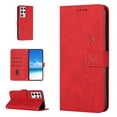 thumbnail image 1 of For Samsung S21 Ultra Case, Allytech Wallet Case Magnetic Folio Embossed Full Protection PU Leather Kickstand Credit Card Holder Slots Wrist Strap Flip Cover for Samsung Galaxy S21 Ultra,Red, 1 of 11