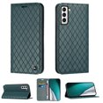 thumbnail image 1 of Samsung S21 Wallet Case, Luxury Premium PU Leather Rhombus Diamond RFID Blocking Card Holder Slot, Shockproof Magnetic Closure TPU Case Flip Cover with Kickstand For Samsung Galaxy S21,Green, 1 of 10