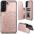 thumbnail image 1 of for Samsung S22 Plus Case with Card Holder,Flower Magnetic Back Flip Case for Samsung Galaxy S22 Plus Wallet Case for Women,Protective Case Phone Case for Samsung Galaxy S22 Plus 5G,Rose Gold, 1 of 8