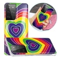 thumbnail image 1 of Samsung S22 Ultra Case, Mantto Slim Fit Hybrid Shockproof Soft TPU Silicone Rubber Bumper Patterned Painted Print Wireless Charging Protective Back Phone Cover Samsung Galaxy S22 Ultra, Love, 1 of 5