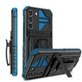 thumbnail image 1 of For Samsung S23 FE Case with Belt Clip Holster, Heavy Duty Military Grade Drop Protective, 360° Rotating Kickstand Shockproof TPU Shell Durable Rugged Cover For Samsung Galaxy S23 FE, Blue, 1 of 15