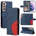 thumbnail image 1 of for Samsung S23 Plus PU Leather Wallet Case, Flip Folio Case Book Folding Case with Magnetic Kickstand Card Holders Slots Protective with Lanyard Cover for Galaxy S23 Plus 6.6 Inch - Blue, 1 of 8