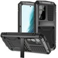 thumbnail image 1 of for Samsung S24 Metal Case, with Kickstand Screen Protector Case Sturdy Military Armor Durable Full Body Heavy Duty Shockproof Drop Tested Outdoor Case for Galaxy S24 - Black, 1 of 8