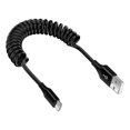 Samsung S24 Ultra Coiled USB C to USB A Cable Fast Charging for Galaxy