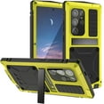 thumbnail image 1 of for Samsung S24 Ultra Metal Case, with Kickstand Screen Protector Case Sturdy Military Armor Durable Full Body Heavy Duty Shockproof Drop Tested Outdoor Case for Galaxy S24 Ultra - Yellow, 1 of 6