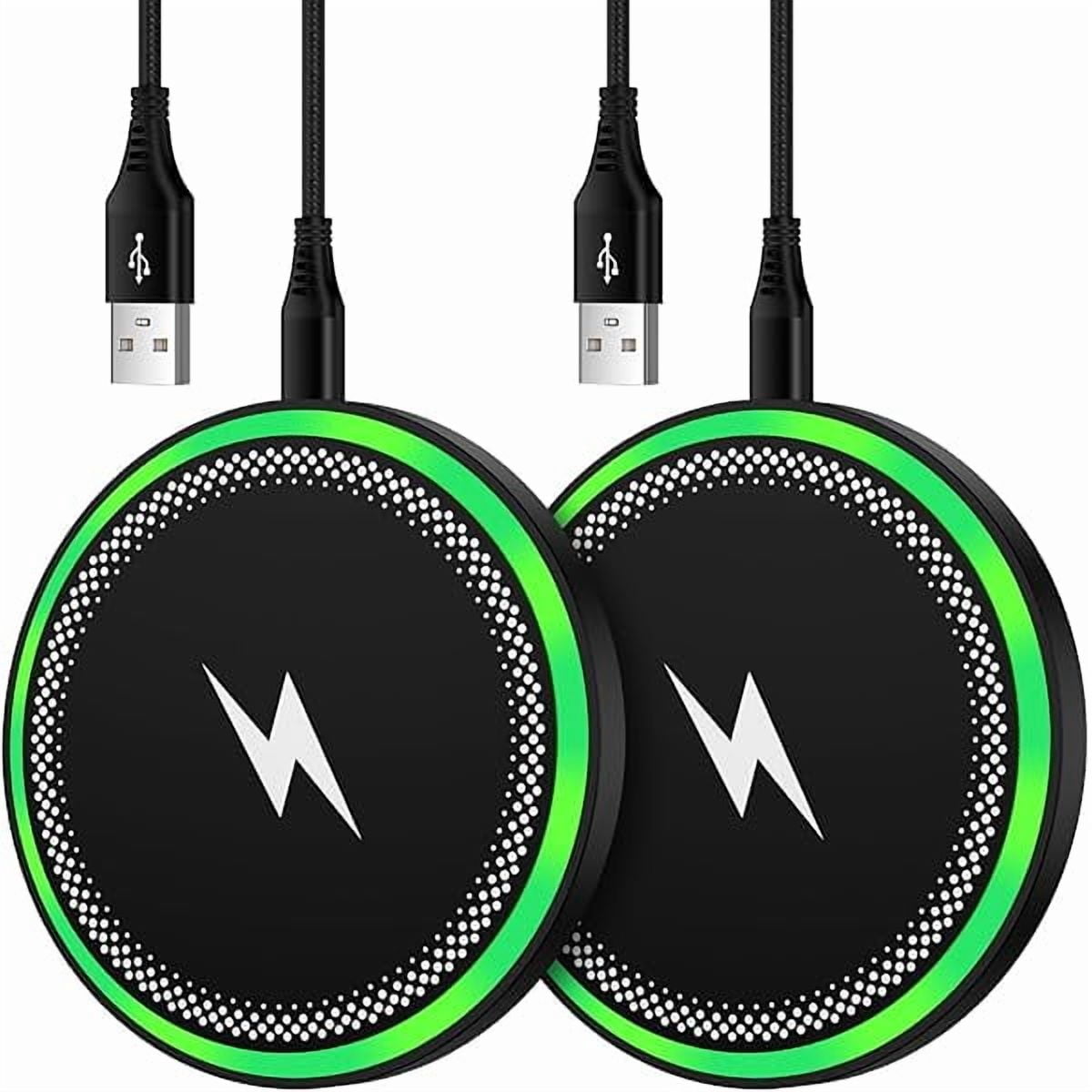 Samsung S25 Wireless Android Charger Fast Charging Pad for Samsung Galaxy S25 Ultra/S24 Plus/FE/S23/S22/S21,2Pack 15W Fast Wireless Phone Charger Station for Motorola Edge 2025/G Stylus 5G/Razr 2025