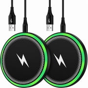 Samsung S25 Wireless Android Charger Fast Charging Pad for Samsung Galaxy S25 Ultra/S24 Plus/FE/S23/S22/S21,2Pack 15W Fast Wireless Phone Charger Station for Motorola Edge 2025/G Stylus 5G/Razr 2025