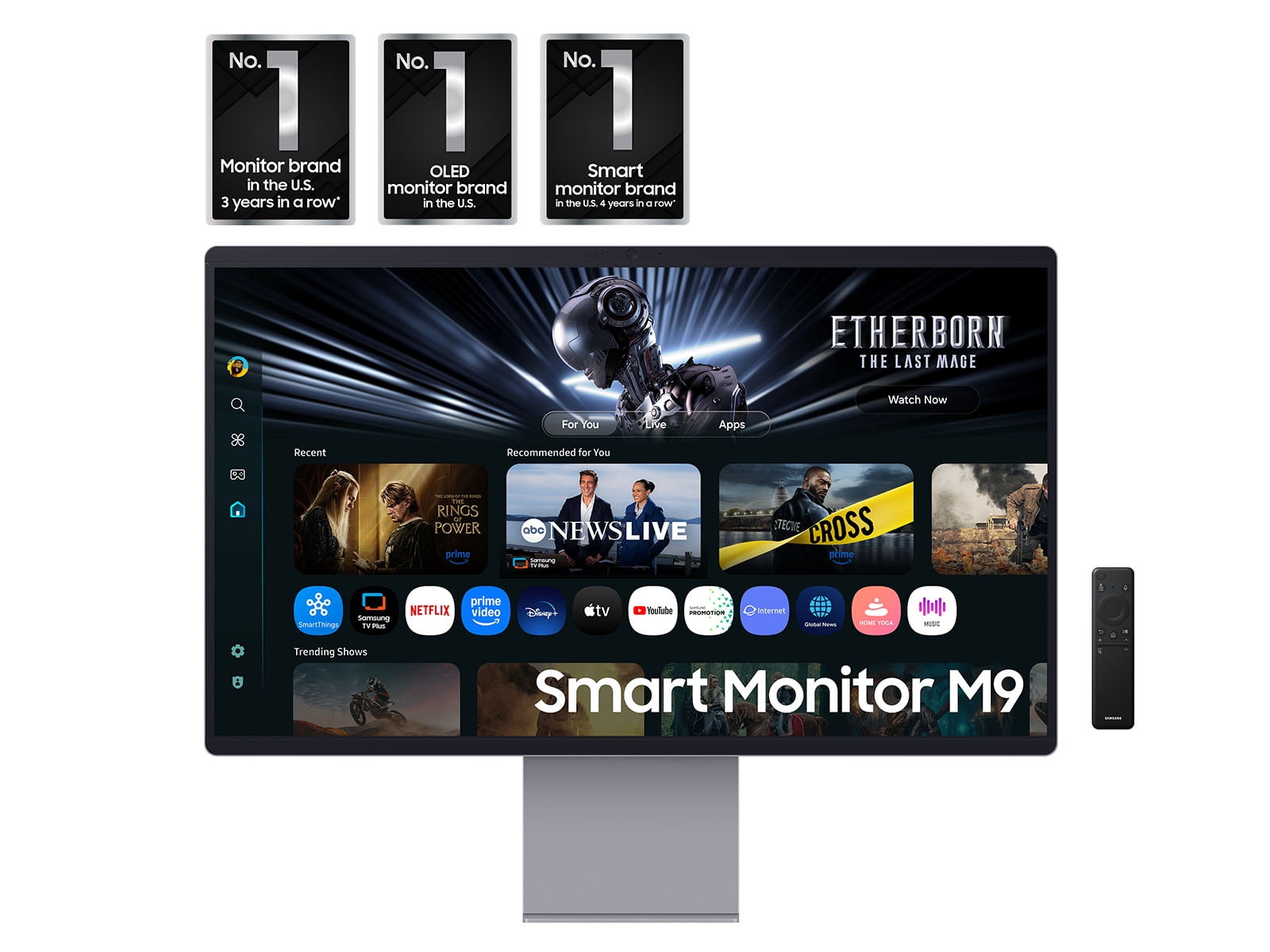 Samsung 32-in Smart Monitor M9 M90SF 4K OLED Samsung Vision AI - Black - LS32FM902SNXZA