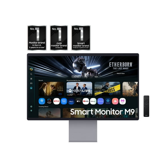 Samsung 32-in Smart Monitor M9 M90SF 4K OLED Samsung Vision AI - Black - LS32FM902SNXZA