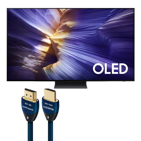 Samsung S90F 55 Inch 4K OLED Smart TV with AudioQuest SKY 3m HDMI Cable