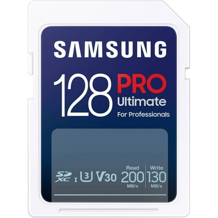 Samsung - Pro Ultimate 128GB SDXC Memory Card