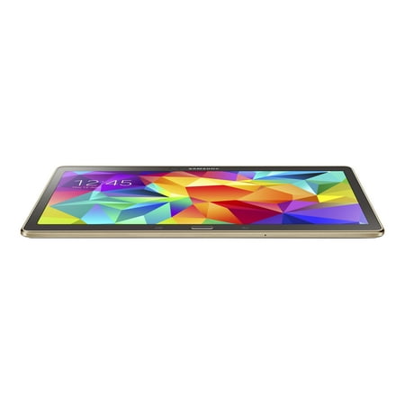 Samsung Galaxy Tab S - Tablet - Android 4.4 (KitKat) - 16 GB - 10.5" Super AMOLED (2560 x 1600) - microSD slot - 3G, 4G - LTE - titanium bronze