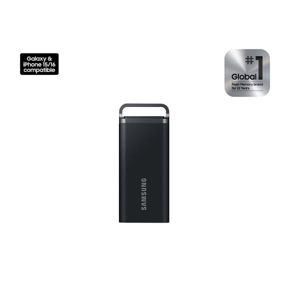 Samsung T5 EVO Portable SSD 2TB Black, Up-to 460MB/s, USB 3.2 Gen 1 (MU-PH2T0S/AM)