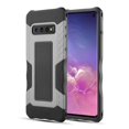 thumbnail image 1 of Samsung TCASAMS10-KNG-GYBK Knight Armor Rubberized Protective Hybrid Case with Shock Absorption & Anti-Slippery Grip for Galaxy S10 - Grey & Black, 1 of 8