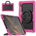 thumbnail image 1 of Samsung Tab S8 Ultra 14.6 inch Case with Screen Protector, Dteck 360 Rotating Handle Grip Stand Heavy Duty Rugged Shockproof Case with S Pen Holder for Samsung Galaxy Tab S8 Ultra,
Rose+Black, 1 of 7