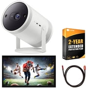 Samsung The Freestyle Projector SP-LSP3BLAXZA Bundle and Screen