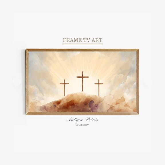 Samsung Tv 4K Art Christian For Bible Scripture Painting Poster , Poster Print Only