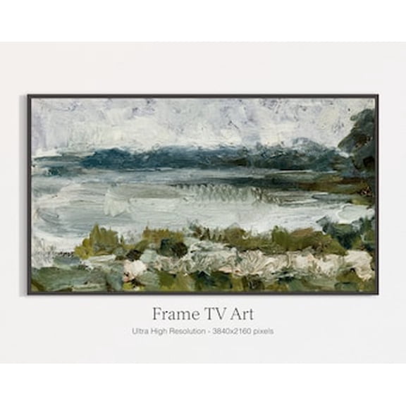 Samsung Tv Art Abstract Art For Tv Instant Tv Art Abstract Oil Landscape Print Poster