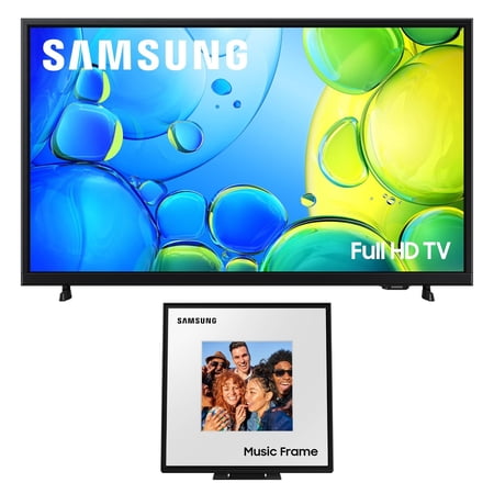 Samsung UN32F6000FFXZA 32 Inch FHD Smart TV with a Samsung HW-LS60D 2.0 Channel Photo Frame Speaker (2025)
