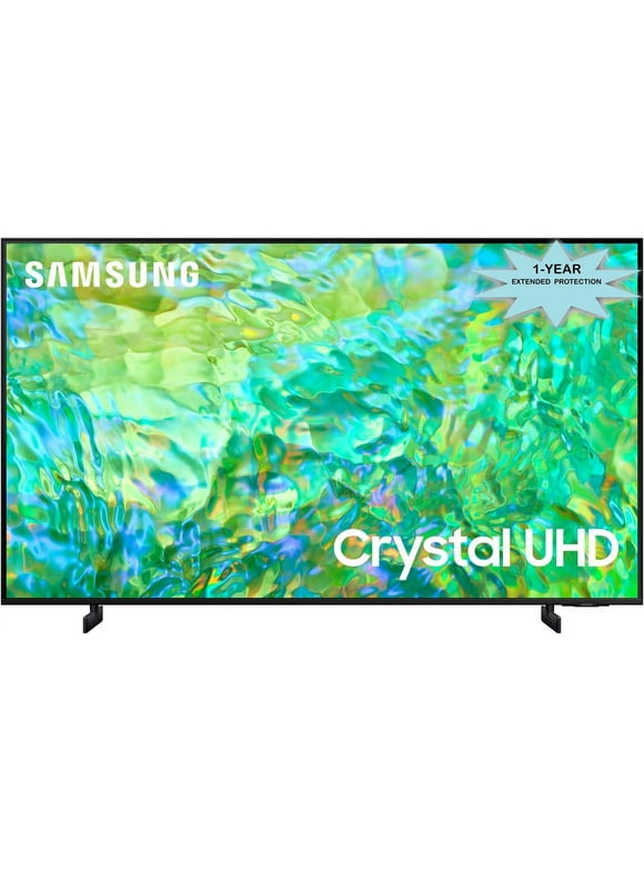 Samsung UN43CU8000FXZA 43 Inch 4K Crystal UHD Smart TV with Dolby and an Additional 1 Year Extended Protection (2023)