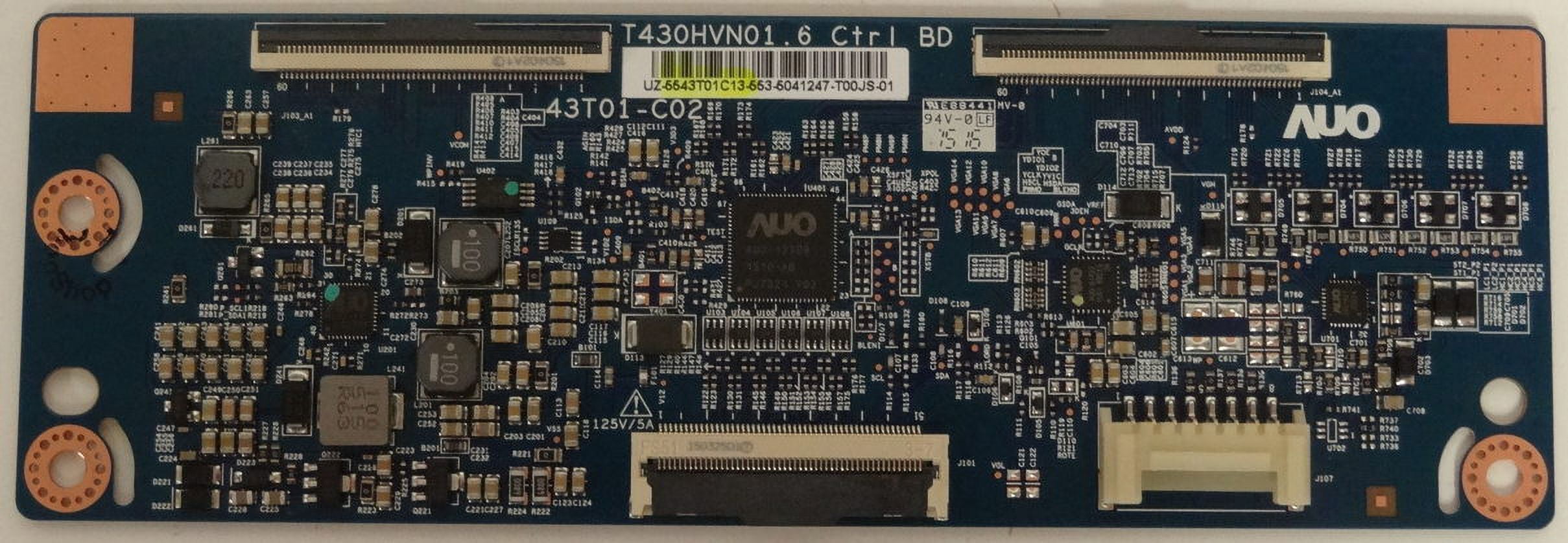 Samsung UN43J5200AFXZA TCon Board (43T01C02) 55.43T01.C13