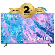 Samsung UN58CU7000 58 inch Crystal UHD 4K Smart TV Bundle with 2 YR CPS Enhanced Protection Pack (2023 Model)