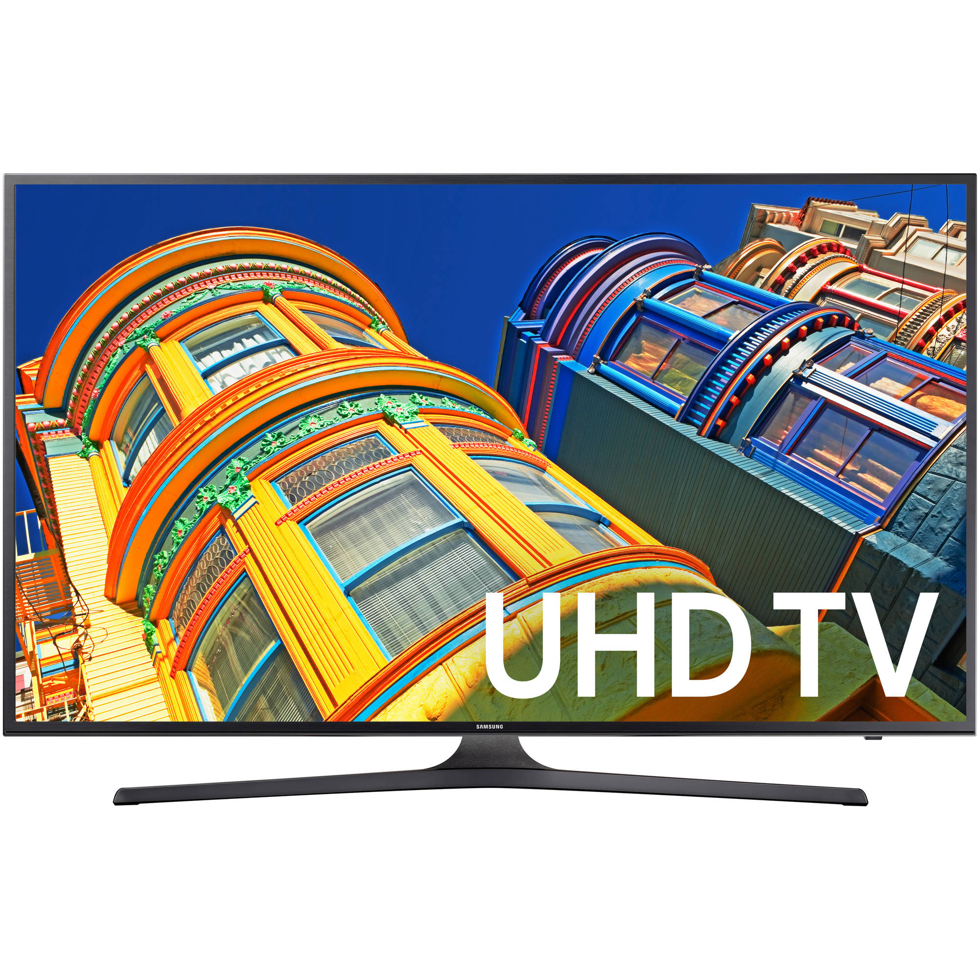 Samsung UN60KU6300F - 60" Diagonal Class 6 Series LED-backlit LCD TV - Smart TV - 4K UHD (2160p) 3840 x 2160 - HDR - direct-lit LED - dark titan - image 1 of 6