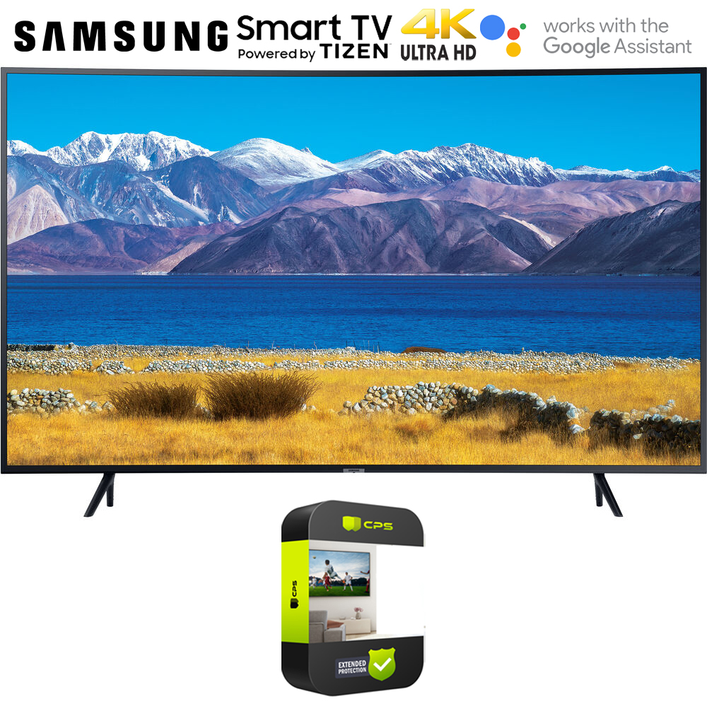 Samsung UN65TU8300 65-inch HDR 4K UHD Smart Curved TV (2020 Model) Bundle with 1 Year Extended Protection Plan - image 1 of 8