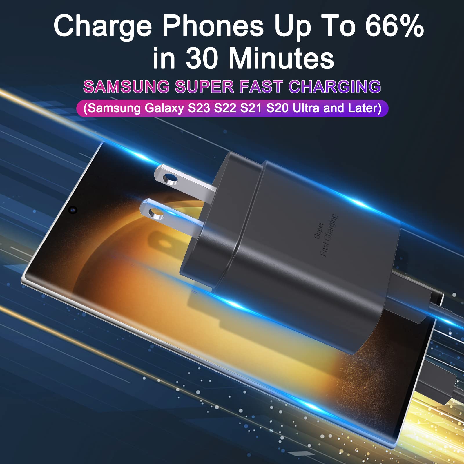 Samsung USBC Super Fast Charging Power Adapter,25W PD Charger Block