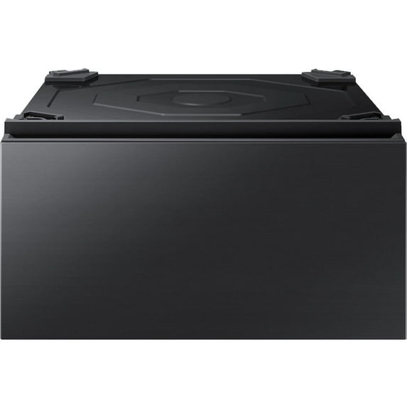 Samsung WE502NV 27 inch Bespoke Brushed Black Laundry Pedestal with Storage Drawer