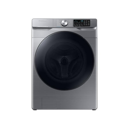 Samsung - 4.5 Cu. Ft. High-Efficiency Stackable Smart Front Load Washer with Steam and Super Speed Wash - Platinum
