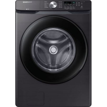 Samsung - 4.5 Cu. Ft. High Efficiency Stackable Smart Front Load Washer with Vibration Reduction Technology+ - Black Stainless Steel