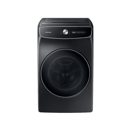 Samsung - 6.0 Cu. Ft. High-Efficiency Smart Front Load Washer with Steam and FlexWash - Black