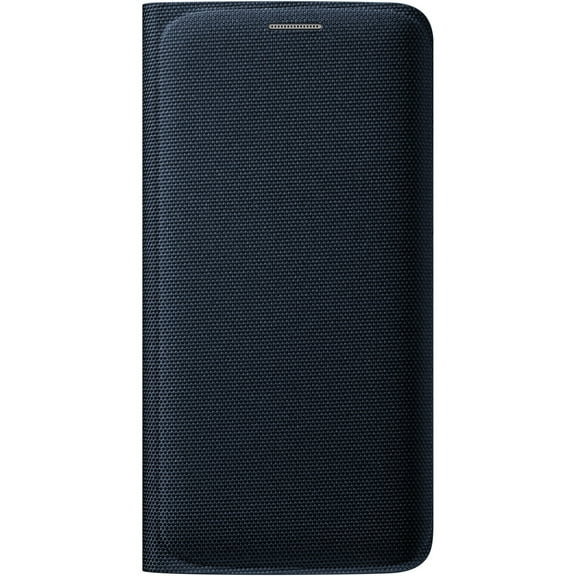 Galaxy S6 edge Wallet Flip Cover, Black Sapphire Fabric