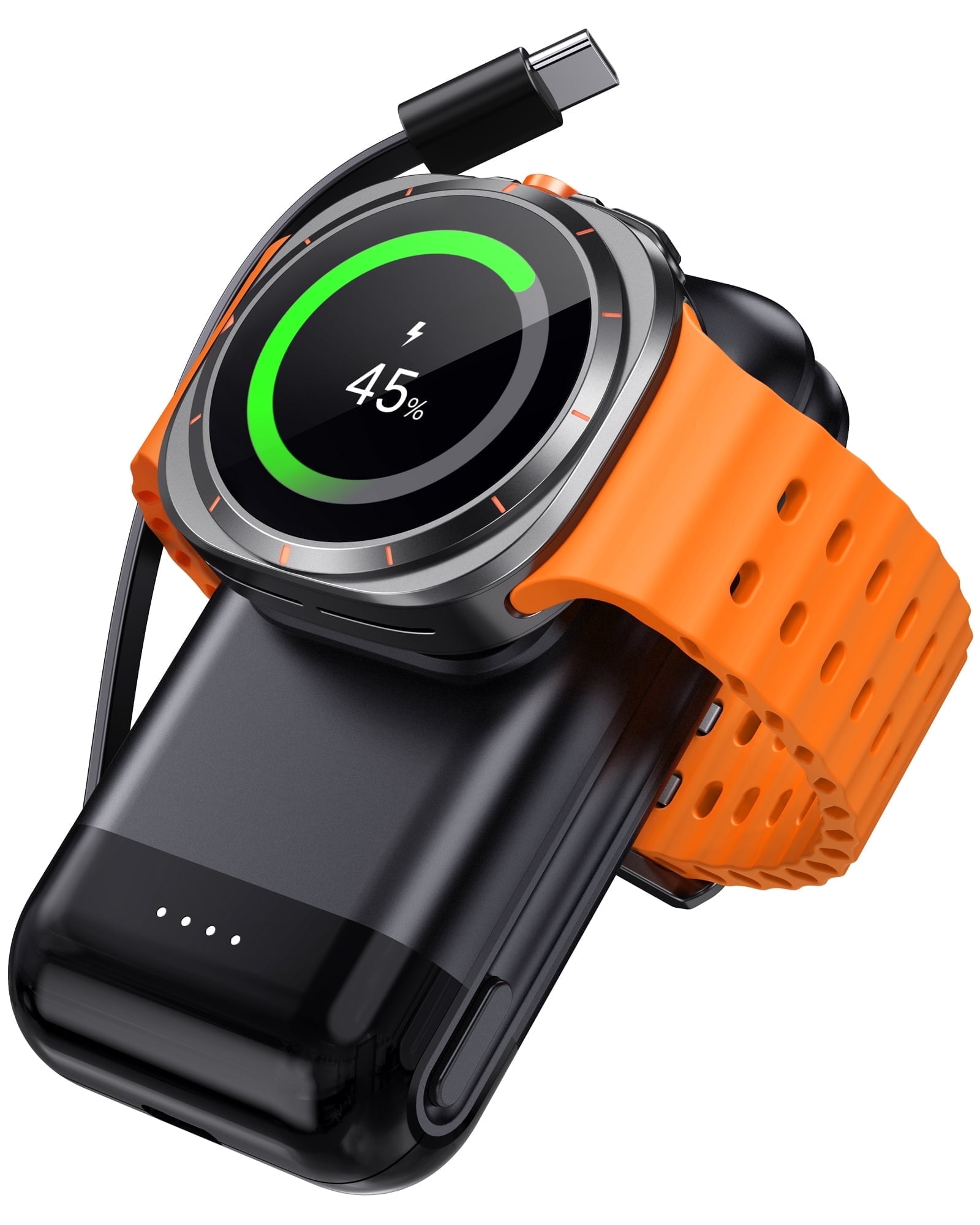 Samsung Watch Charger, 6000mAh Portable Galaxy Watch Charger for Samsung Watch 6/ 5/4/3, Samsung Watch and Phone Charger for Samsung S24/S23/S22