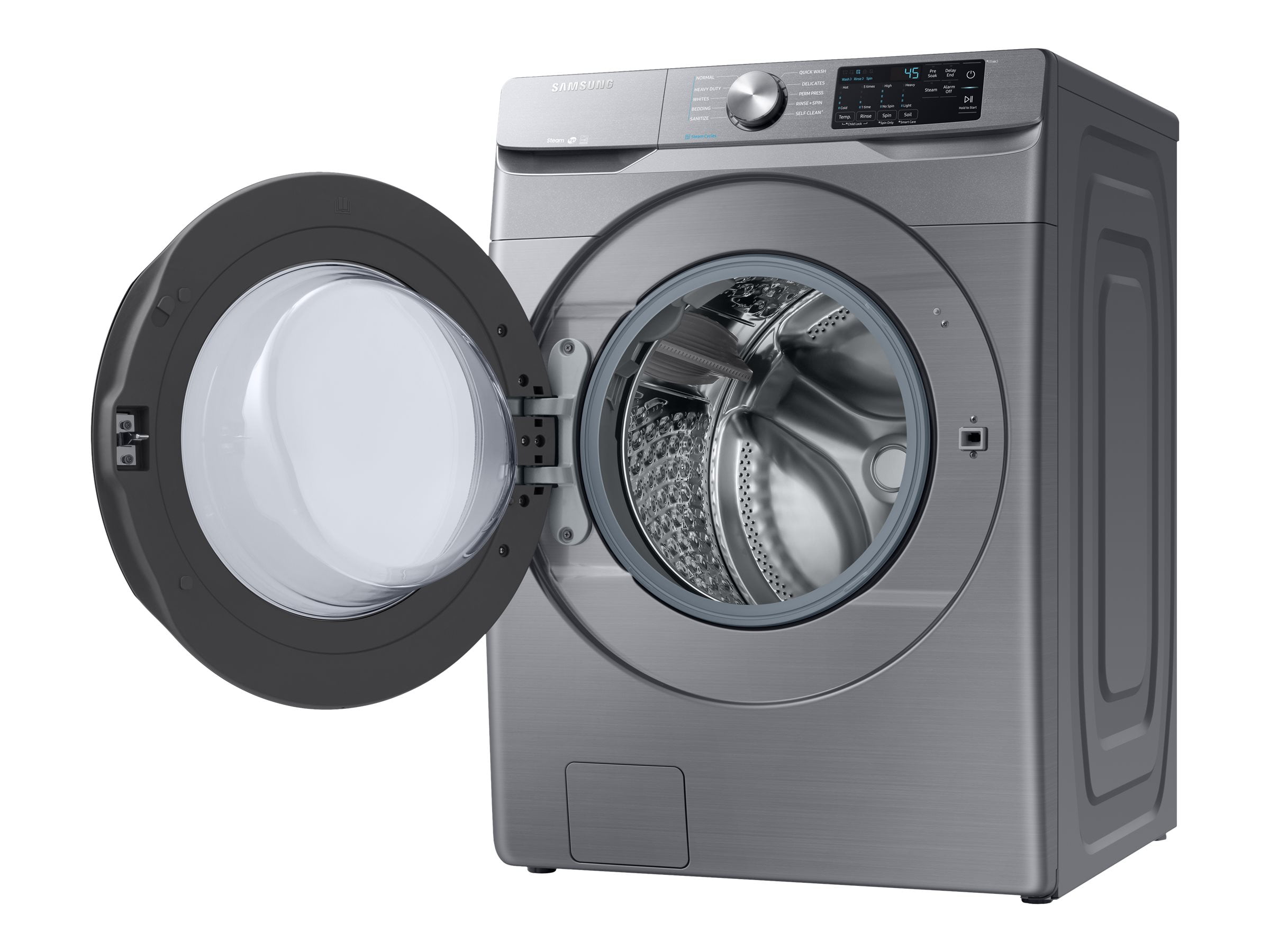 Samsung Wf45r6100a 27" Wide 4.5 Cu. Ft. Energy Star Rated Front Loading ...