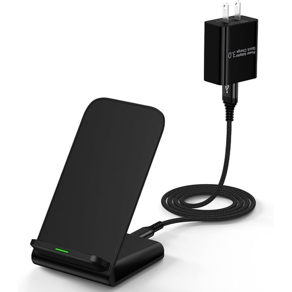 Samsung Wireless Charger 15W Fast Charging Stand for Samsung Galaxy S26 Ultra S26+ S26 S25 FE S24 S23 S22 S21, Android Wireless Charger Phone Charging Stand for Google Pixel 10a 9 Pro XL 8 Pro Black